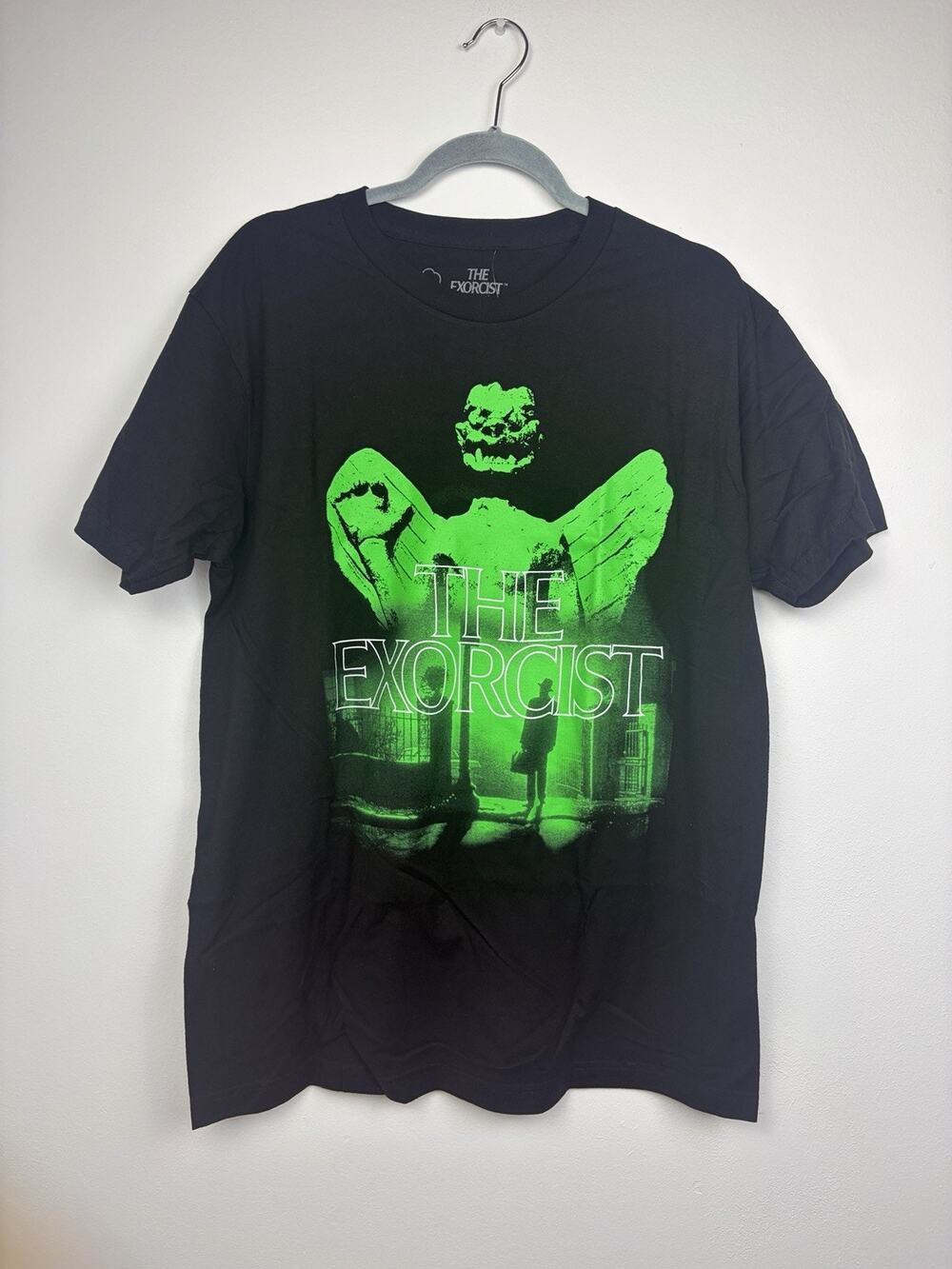 The Exorcist Horror Movie T Shirt Black Green Graphic Tee S L XL Halloween